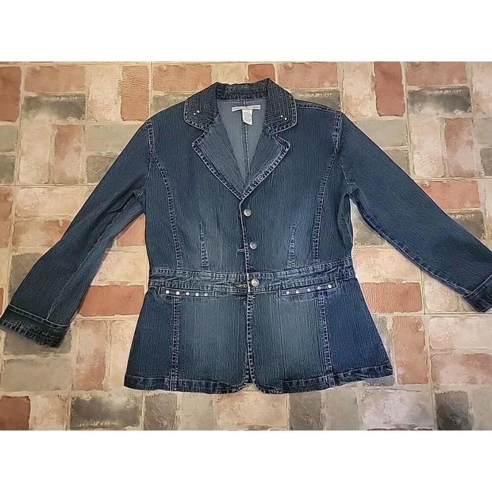Adolfo Women’s Large Jean Jacket  Blazer